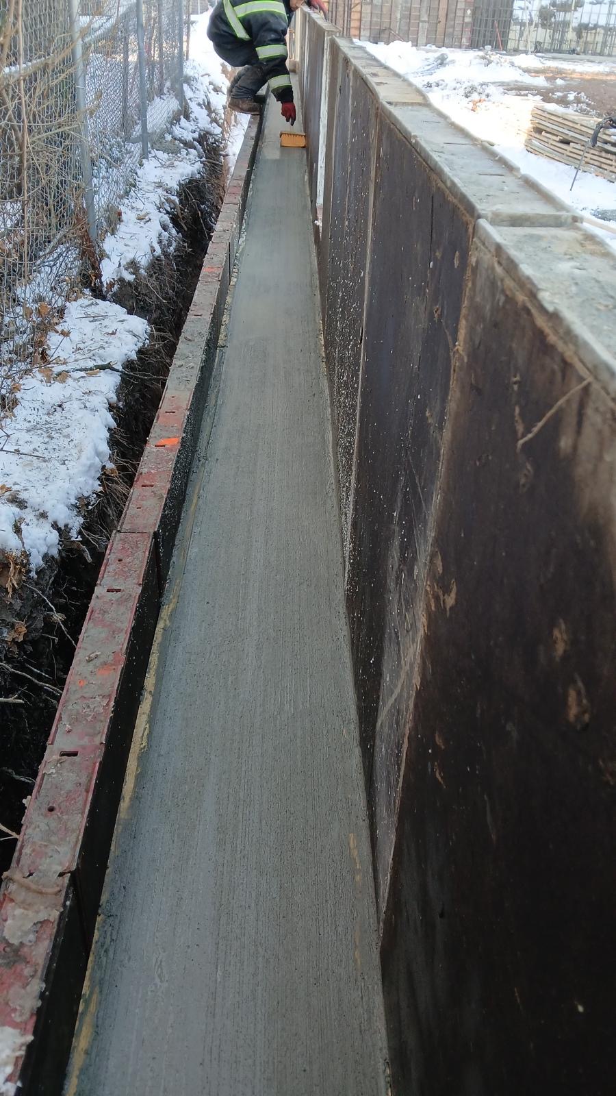 Concrete Wall Finished